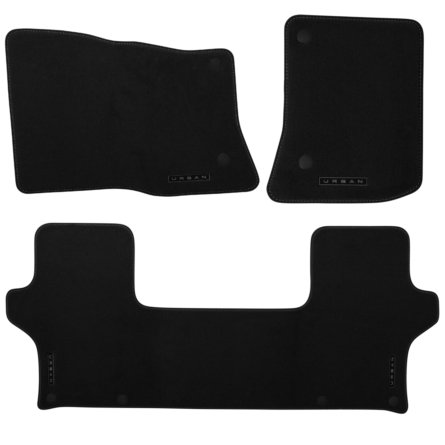 Defender Embroidered Urban Logo Carpet Floormat Set