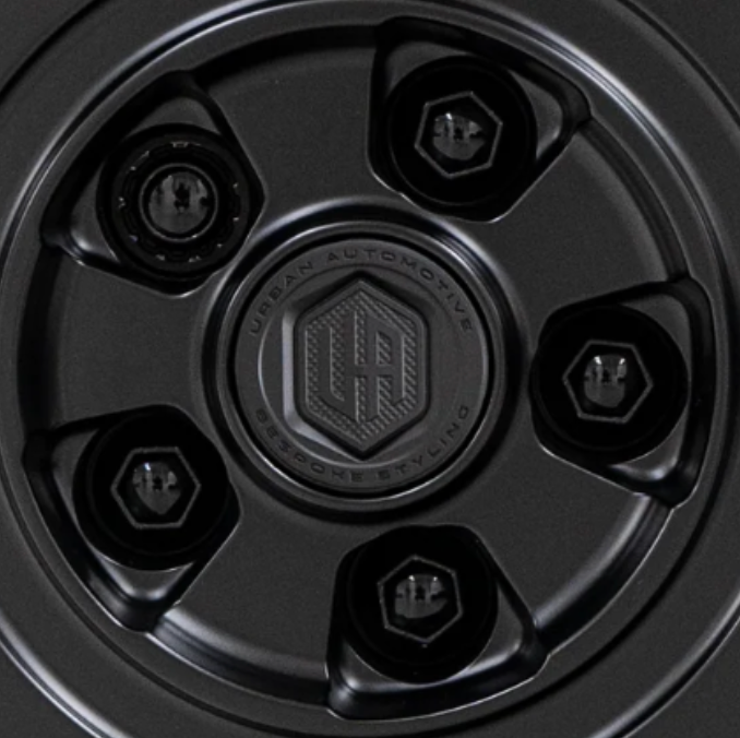 Defender Black Locking Wheel Nut Set