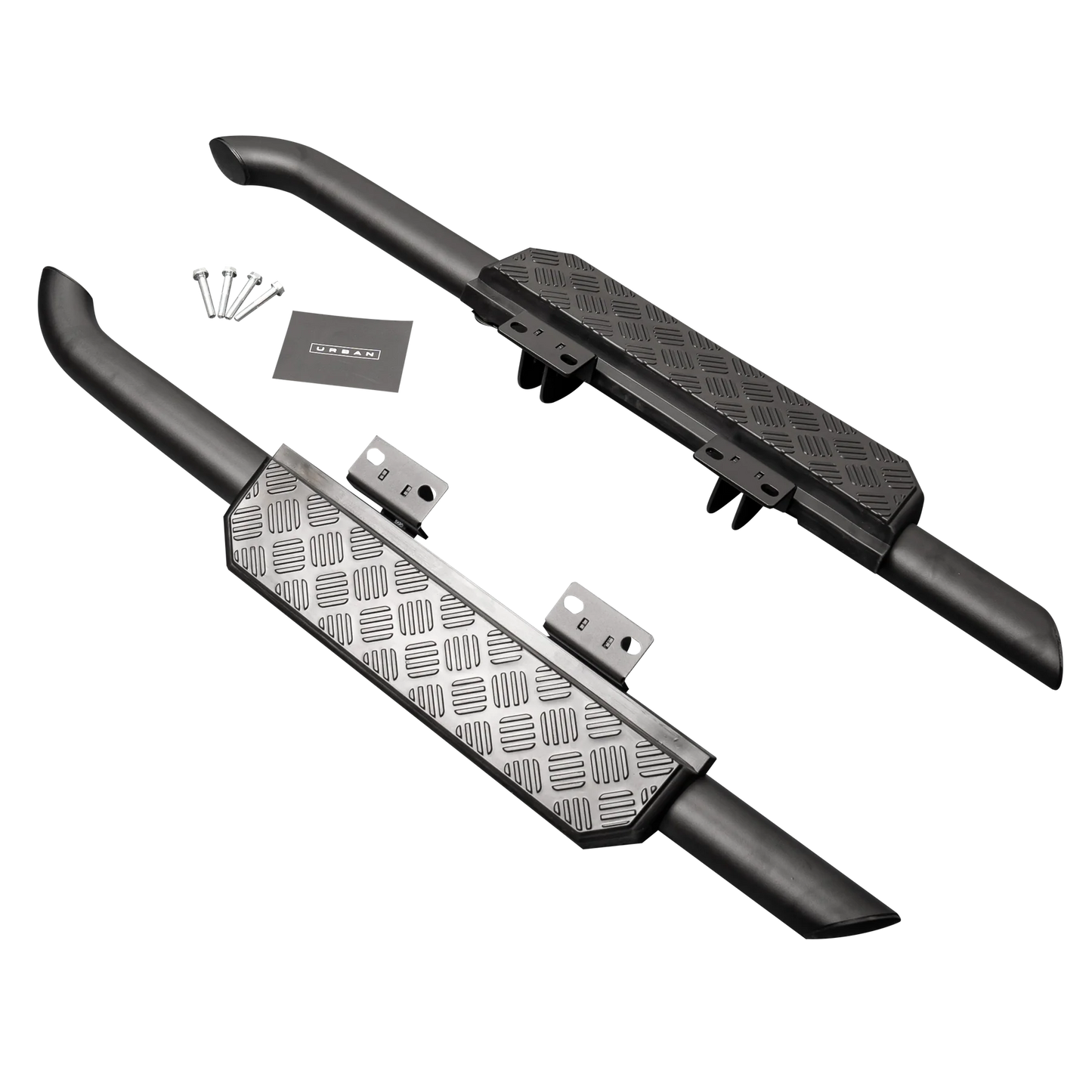 Defender 90 Black Shadow Side Steps - Chequer Pattern
