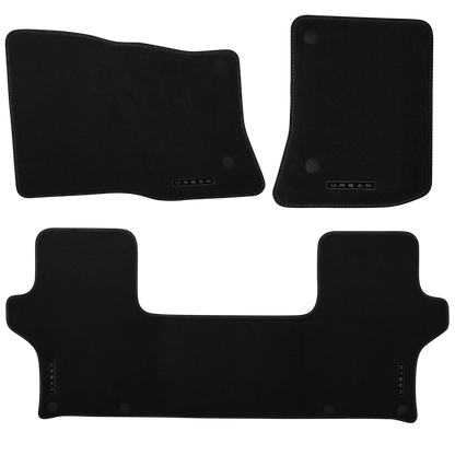 Defender Embroidered Urban Logo Carpet Floormat Set