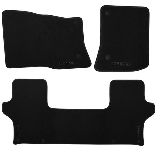 Defender Embroidered Urban Logo Carpet Floormat Set