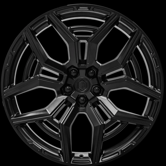 Defender 22" WX2-R - 5x120 - ET35 - Satin Black - Front