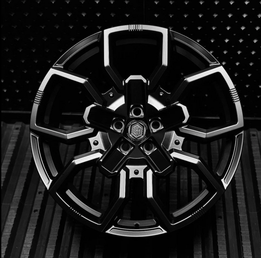 22" WX5 - 5x120 - ET35 - Satin Black - Front (L663)