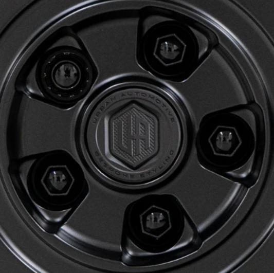 Defender Black Locking Wheel Nut Set