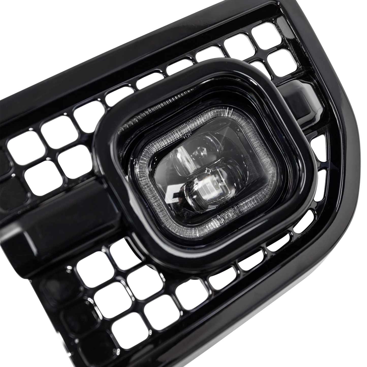 Defender Widetrack Powercube DRL Front Bumper Intakes