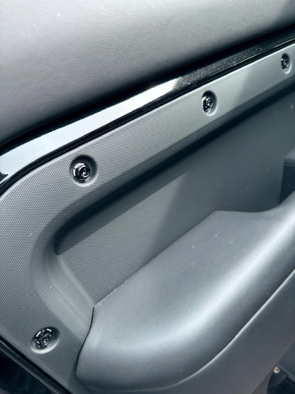 Defender 86pc Urban Etched Interior Trim Probolt Kit - Satin Black